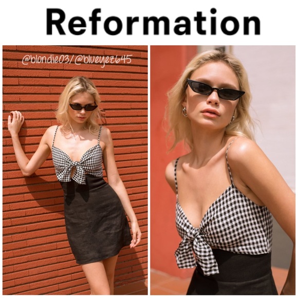 Reformation Dresses & Skirts - Reformation “Sullivan” April Check Dress 8